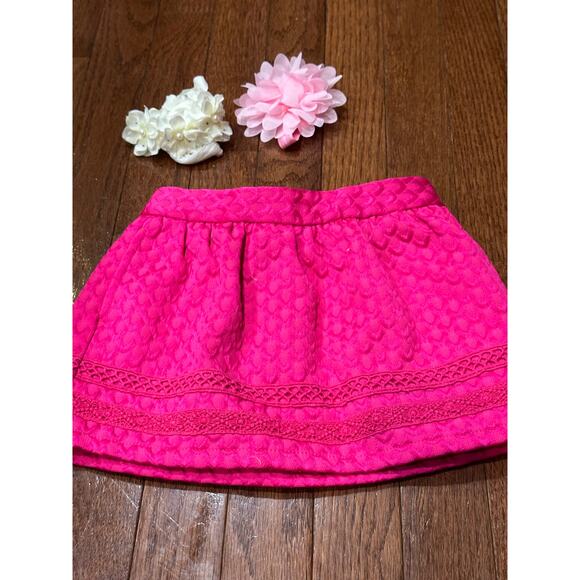 NWOT Genuine Kids by OshKosh 18 months Girls  Pink Quilted Skirt with Pockets - Picture 3 of 15